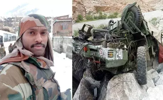 Indian Army: ఆర్మీ ట్రక్కు ప్రమాదంలో తెలంగాణ జవాన్ మృతి Indian Army: ఆర్మీ ట్రక్కు ప్రమాదంలో తెలంగాణ జవాన్ మృతి