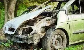 నెల్లూరు జిల్లా కావలిలో షార్ట్ సర్క్యూట్‌తో కారు దగ్ధం