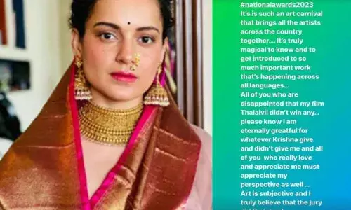 Kangana Ranaut: తలైవికి అవార్డు రాకపోవడంపై నిరాశ వ్యక్తం చేసిన కంగనా