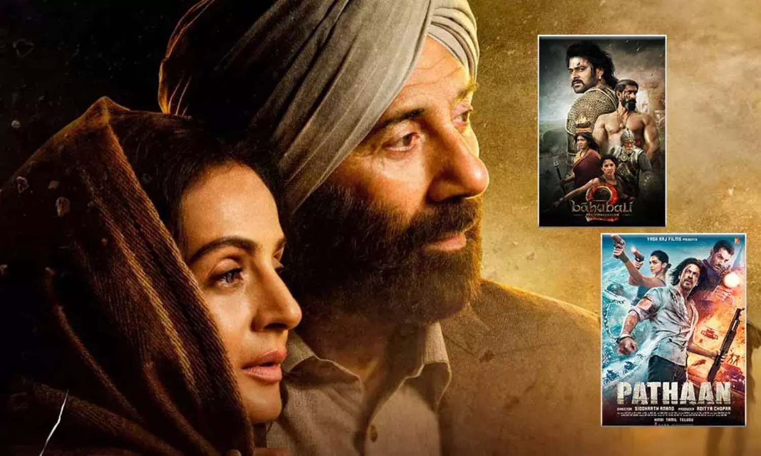 Gadar 2 : బాహుబలి 2, పఠాన్ ల సరసన చేరిన గదర్ 2 Gadar 2 : బాహుబలి 2, పఠాన్ ల సరసన చేరిన గదర్ 2