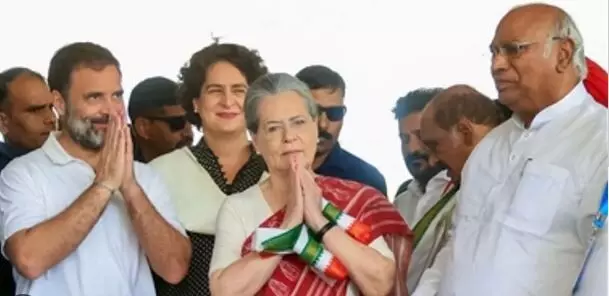 CWC MEET: బీజేపీ పాలనలో దేశం పదేళ్లు వెనక్కి: కాంగ్రెస్ CWC MEET: బీజేపీ పాలనలో దేశం పదేళ్లు వెనక్కి: కాంగ్రెస్