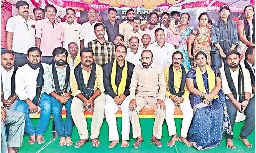 TDP PROTEST: కొనసాగుతున్న దీక్షలు, ఆందోళనలు