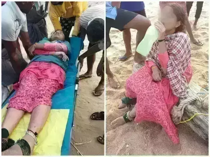 Visakha : విశాఖ తీరంలో యువతి 12 గంటలు నరకయాతన.. Visakha : విశాఖ తీరంలో యువతి 12 గంటలు నరకయాతన..