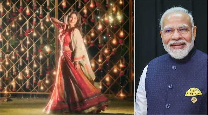 PM Thanks Dhvani : గర్బా పాట గాయనిపై మోదీ ప్రశంసలు