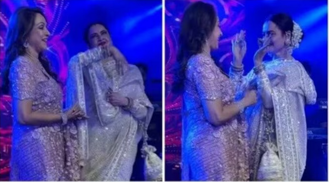 Hema Malini 75th Birthday : హేమా మాలినితో రేఖ డ్యాన్స్