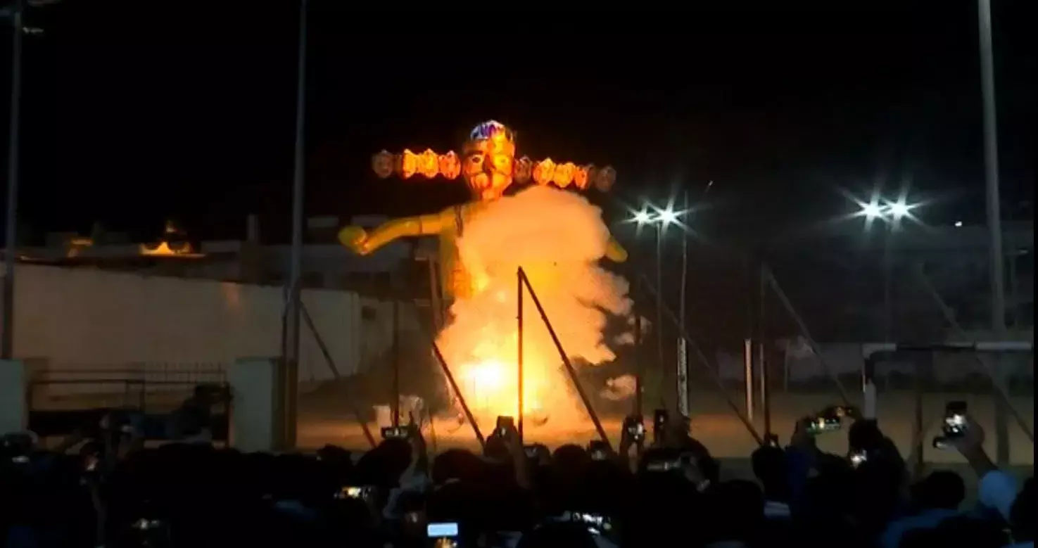 RAVAN DAHAN: ఘనంగా రావణ దహనం