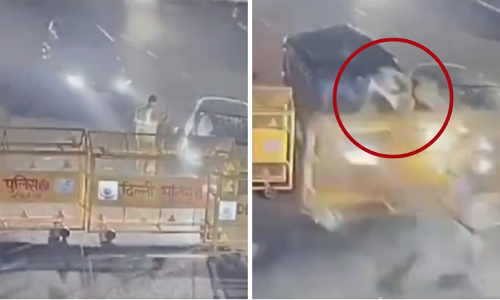 Delhi Shocker: ట్రాఫిక్ పోలీసుపైకి దూసుకెళ్లిన ఎస్‌యూవీ