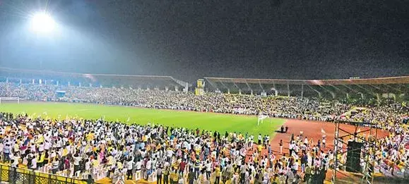 CBN: జై బాబు నినాదాలతో మార్మోగిన గచ్చిబౌలి