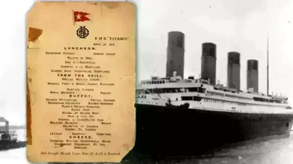 England : ‘టైటానిక్‌’ ఆఖరి డిన్నర్‌ మెనూ వేలం