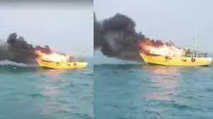 Kakinada: బోటులో అగ్నిప్రమాదం.. కోస్టుగార్డు రెస్క్యూ ఆపరేషన్‌