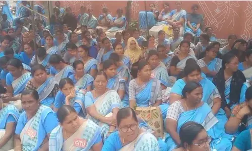 AP: ఎనిమిదో రోజూ అంగన్‌వాడీల ఆందోళన