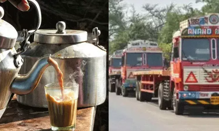 భారీ వాహన డ్రైవర్లకు ఉచితంగా టీ.. రాష్ట్ర రవాణా శాఖ నిర్ణయం