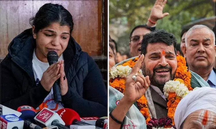 అతడొస్తే నేను రెజ్లింగ్ నుంచి తప్పుకుంటా: కన్నీళ్లతో సాక్షీ మాలిక్ అతడొస్తే నేను రెజ్లింగ్ నుంచి తప్పుకుంటా: కన్నీళ్లతో సాక్షీ మాలిక్