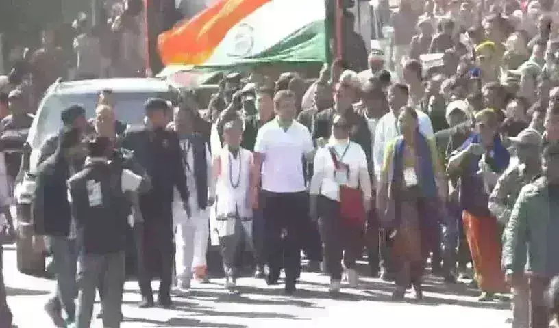 Jodo Nyay Yatra: రాహుల్‌గాంధీ రెండో రోజు భారత్‌ జోడో న్యాయ్‌ యాత్ర