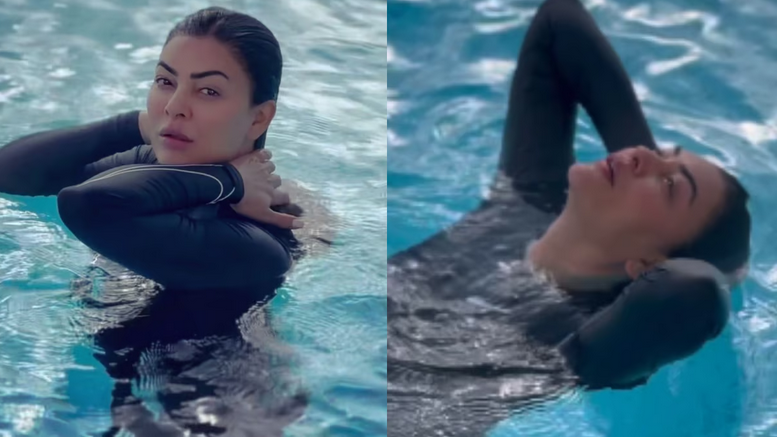 Sushmita Sen :-1 డిగ్రీ ఉష్ణోగ్రతలో స్మిమ్మింగ్