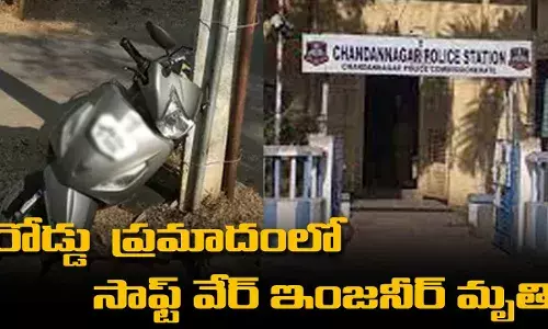 రోడ్డు  ప్రమాదంలో సాఫ్ట్ వేర్ ఇంజనీర్ మృతి రోడ్డు  ప్రమాదంలో సాఫ్ట్ వేర్ ఇంజనీర్ మృతి
