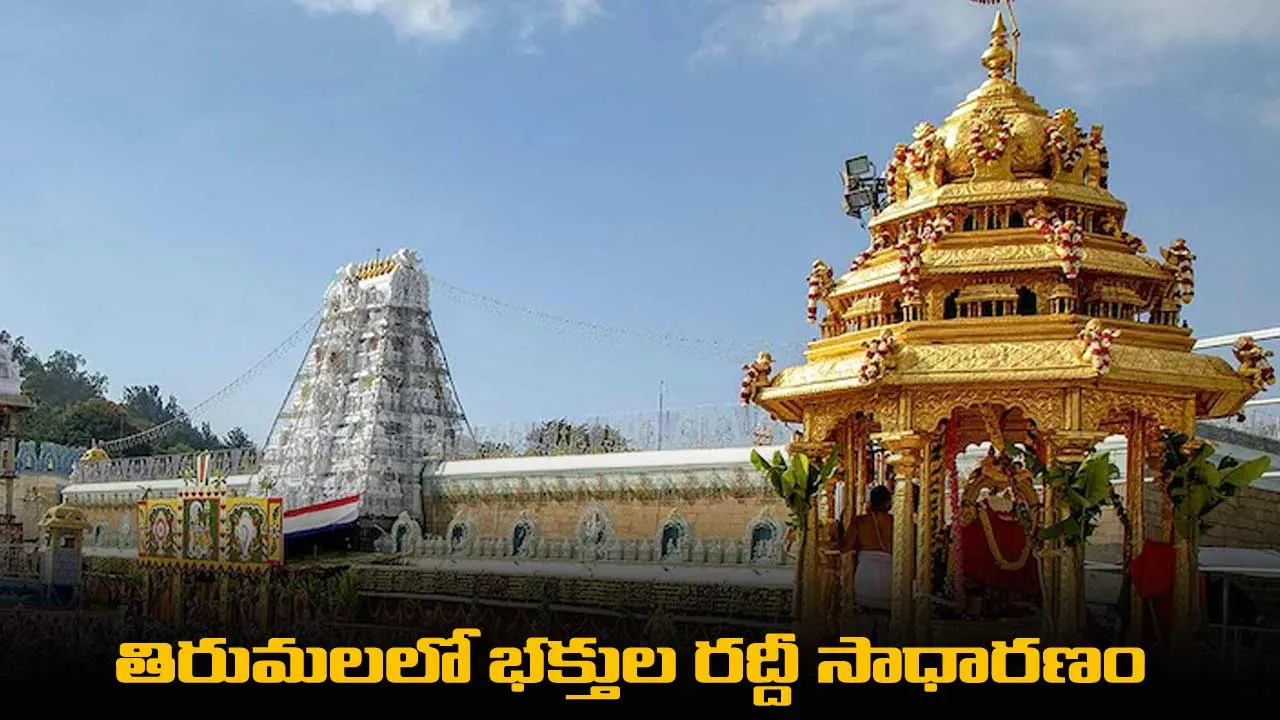 Tirumala : తిరుమలలో భక్తుల రద్దీ సాధారణం Tirumala : తిరుమలలో భక్తుల రద్దీ సాధారణం