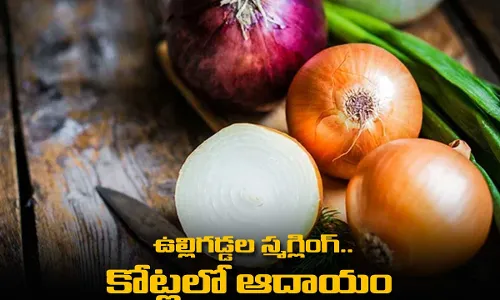 Onions : ఉల్లిగడ్డల స్మగ్లింగ్.. కోట్లలో ఆదాయం Onions : ఉల్లిగడ్డల స్మగ్లింగ్.. కోట్లలో ఆదాయం