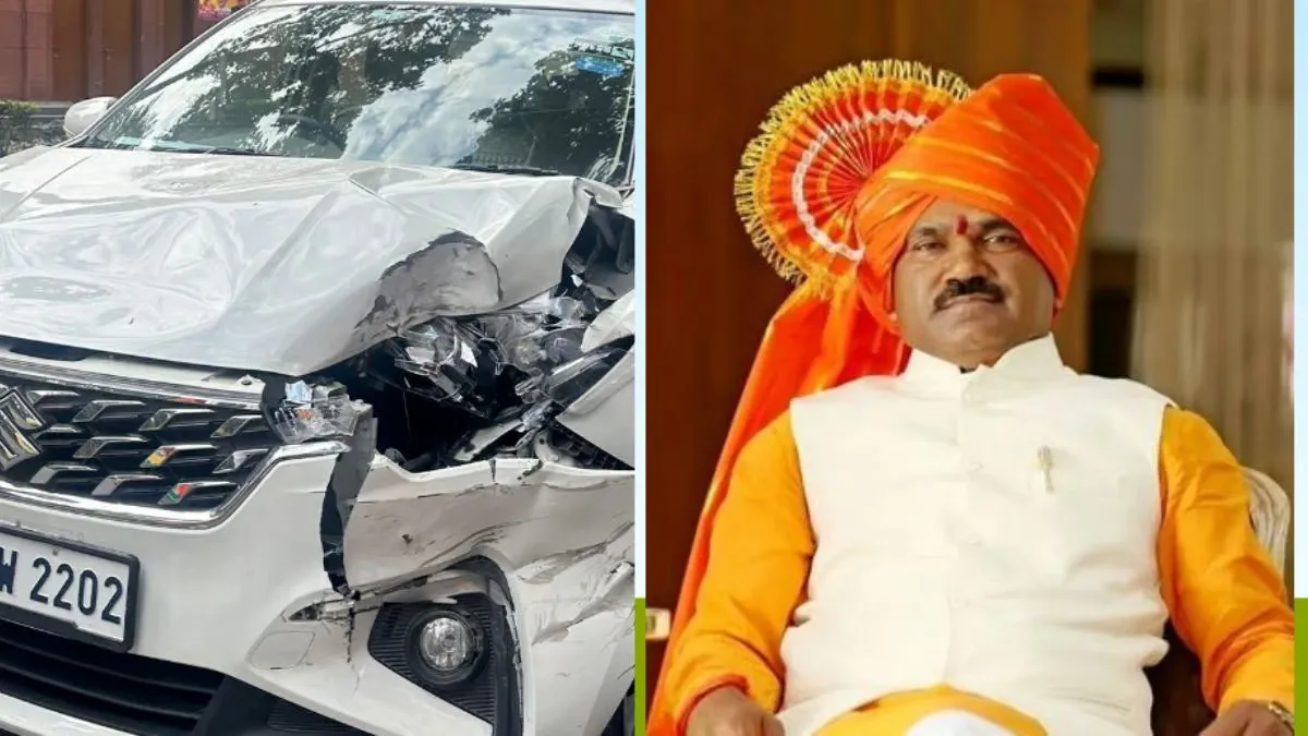 రోడ్డు ప్రమాదం.. తృటిలో తప్పించుకున్న సేన ఎంపీ రోడ్డు ప్రమాదం.. తృటిలో తప్పించుకున్న సేన ఎంపీ