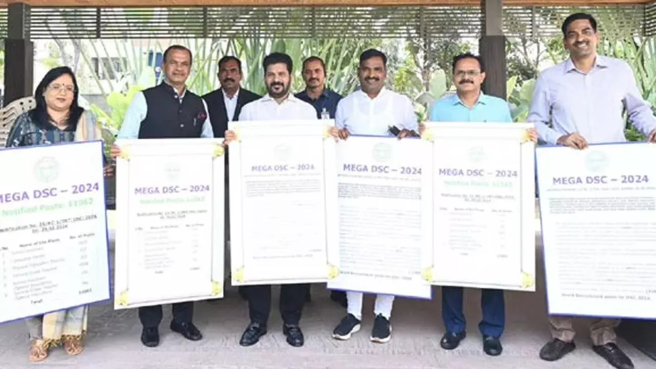 Telangana DSC : తెలంగాణలో మెగా డీఎస్సీ నోటిఫికేషన్ విడుదల Telangana DSC : తెలంగాణలో మెగా డీఎస్సీ నోటిఫికేషన్ విడుదల