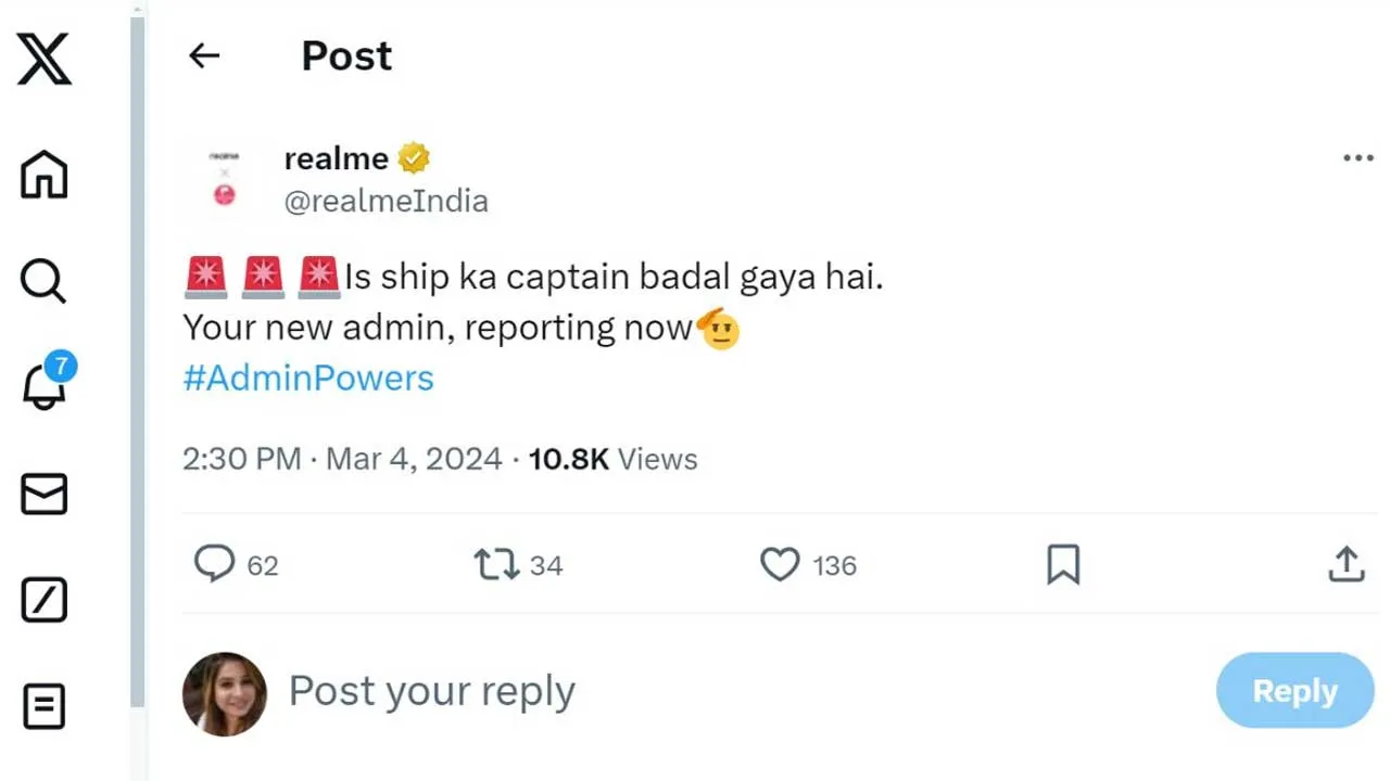 Realme India సోషల్ మీడియా అకౌంట్ హ్యాక్ Realme India సోషల్ మీడియా అకౌంట్ హ్యాక్