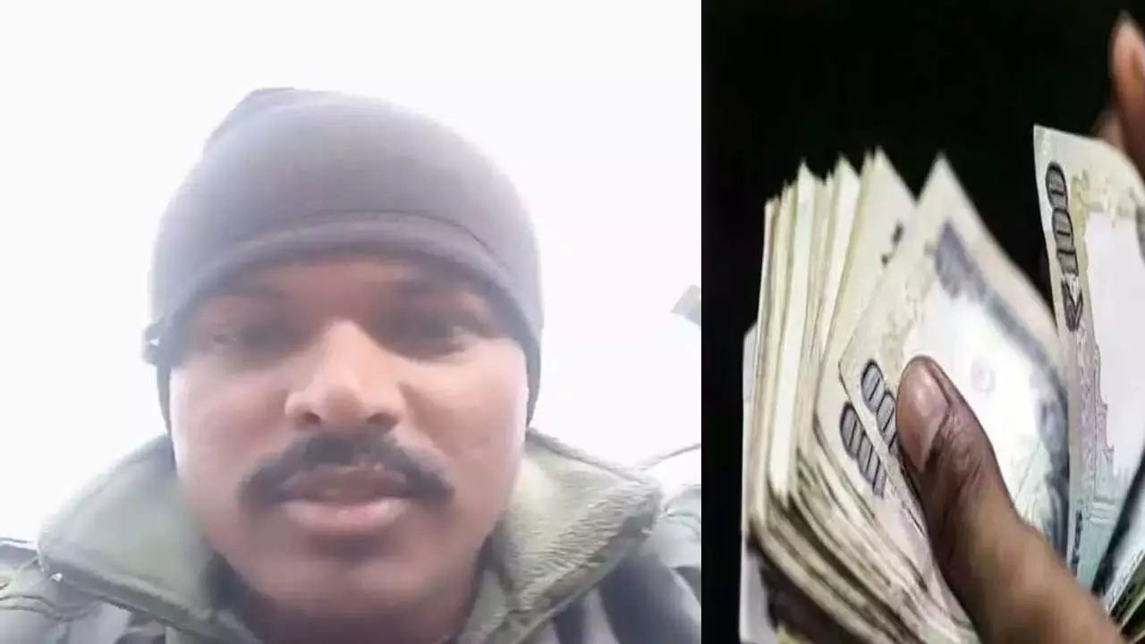 Viral Video : జవాన్ను లంచం అడిగిన రెవెన్యూ సిబ్బంది.. వైరల్ వీడియో Viral Video : జవాన్ను లంచం అడిగిన రెవెన్యూ సిబ్బంది.. వైరల్ వీడియో