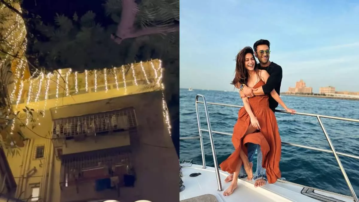 Pulkit Samrat-Kriti Kharbanda : ముంబై నివాసంలో రంగురంగుల లైట్స్ తో డెకరేషన్ Pulkit Samrat-Kriti Kharbanda : ముంబై నివాసంలో రంగురంగుల లైట్స్ తో డెకరేషన్