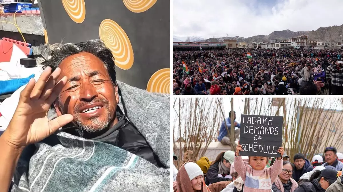 Ladakh: 21 రోజుల నిరాహారదీక్ష విరమించిన సోనమ్ వాంగ్చుక్.. Ladakh: 21 రోజుల నిరాహారదీక్ష విరమించిన సోనమ్ వాంగ్చుక్..
