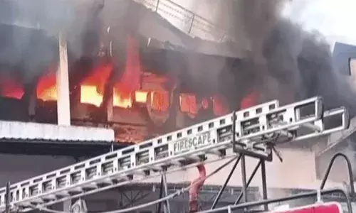 కాటేదాన్ ప్రాంతంలోని రవి ఫుడ్స్లో అగ్నిప్రమాదం.. కాటేదాన్ ప్రాంతంలోని రవి ఫుడ్స్లో అగ్నిప్రమాదం..