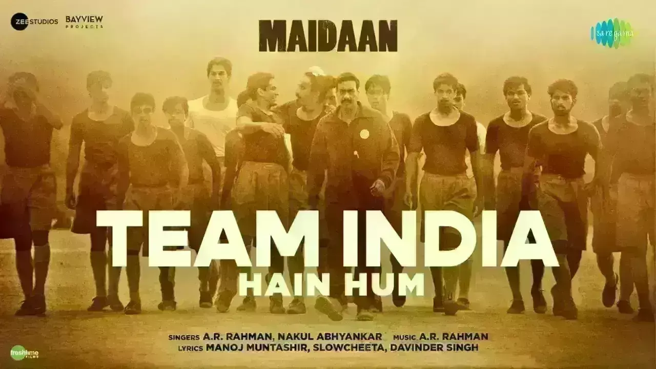 Maidaan: అజయ్ దేవగన్ టీమ్ ఇండియా సాంగ్ ఆవిష్కరించిన ఏఆర్ రెహమాన్ Maidaan: అజయ్ దేవగన్ టీమ్ ఇండియా సాంగ్ ఆవిష్కరించిన ఏఆర్ రెహమాన్