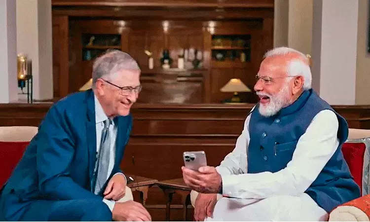 టెక్నాలజీ, ఆర్టిఫిషియల్ ఇంటెలిజెన్స్ పై మోదీ, బిల్ గేట్స్ చర్చలు.. టెక్నాలజీ, ఆర్టిఫిషియల్ ఇంటెలిజెన్స్ పై మోదీ, బిల్ గేట్స్ చర్చలు..
