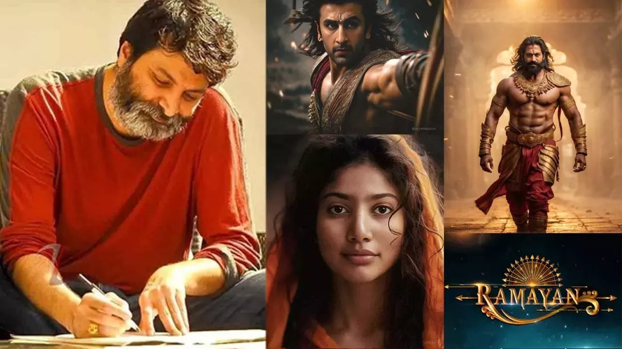 Trivikram : రణబీర్ రామాయణం తెలుగు వెర్షన్కు త్రివిక్రమ్ డైలాగులు..? Trivikram : రణబీర్ రామాయణం తెలుగు వెర్షన్కు త్రివిక్రమ్ డైలాగులు..?