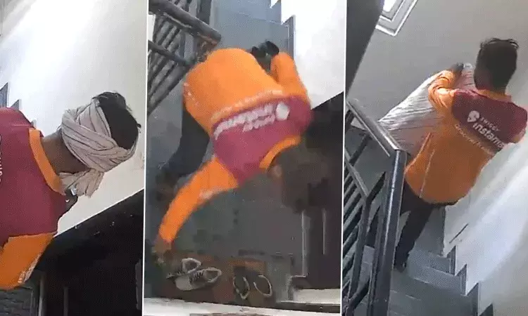 స్విగ్గీ డెలివరీ బాయ్.. నైక్ షూ చోరీ