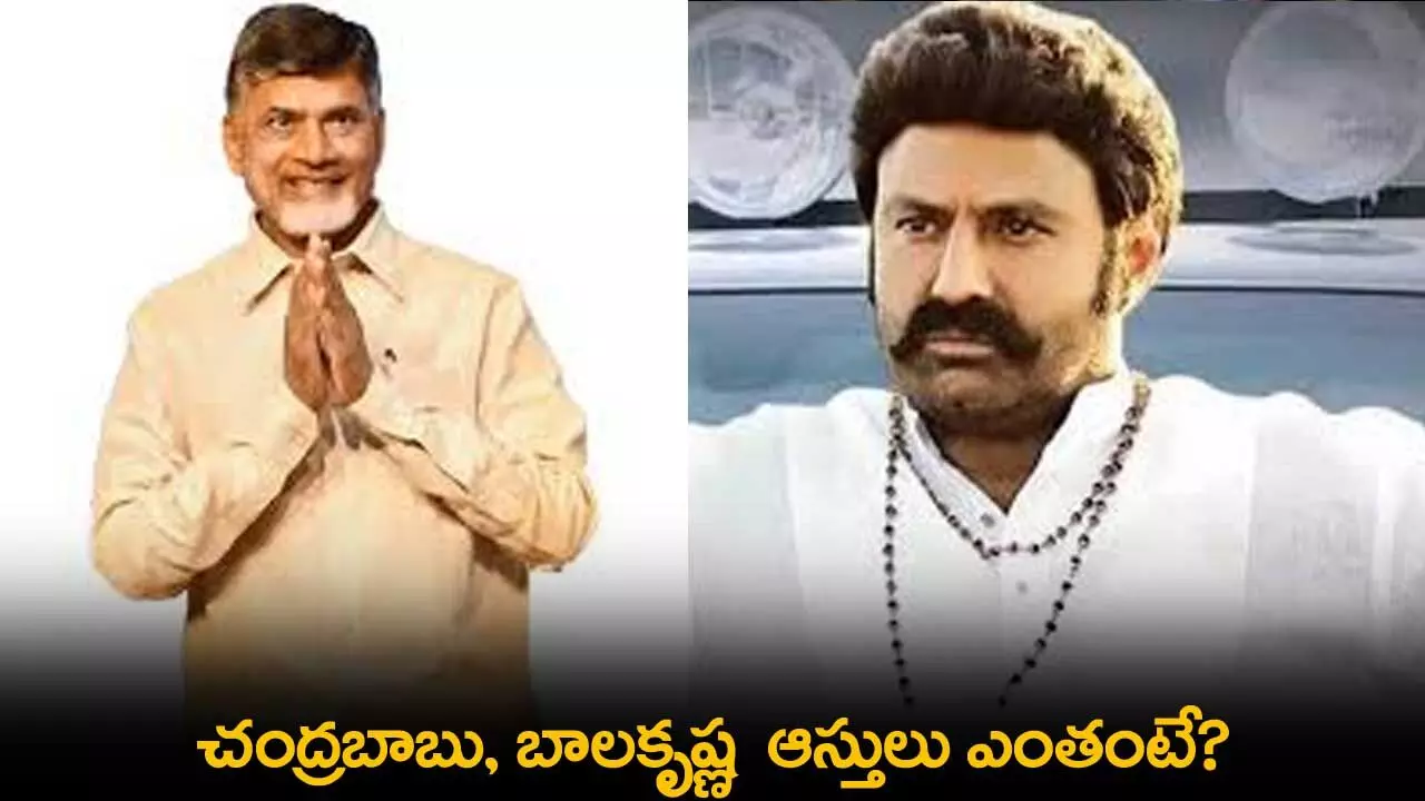 AP : చంద్రబాబు, బాలకృష్ణ ఆస్తులు ఎంతంటే? AP : చంద్రబాబు, బాలకృష్ణ ఆస్తులు ఎంతంటే?