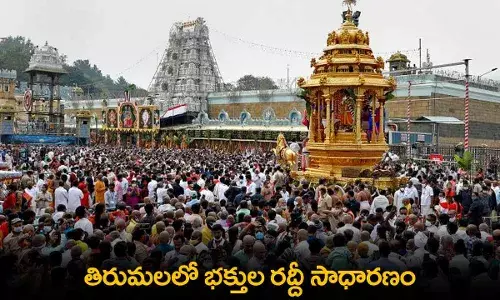 TTD : తిరుమలలో భక్తుల రద్దీ సాధారణం TTD : తిరుమలలో భక్తుల రద్దీ సాధారణం