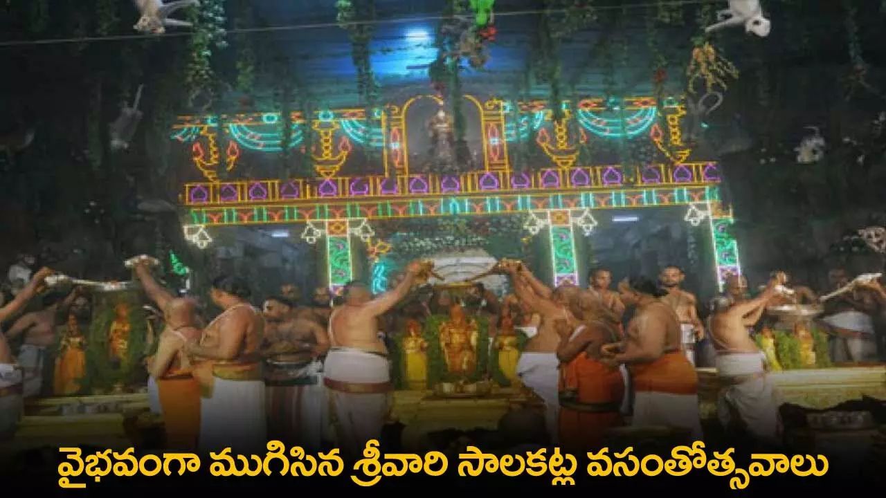 TTD : వైభవంగా ముగిసిన శ్రీవారి సాలకట్ల వసంతోత్సవాలు TTD : వైభవంగా ముగిసిన శ్రీవారి సాలకట్ల వసంతోత్సవాలు