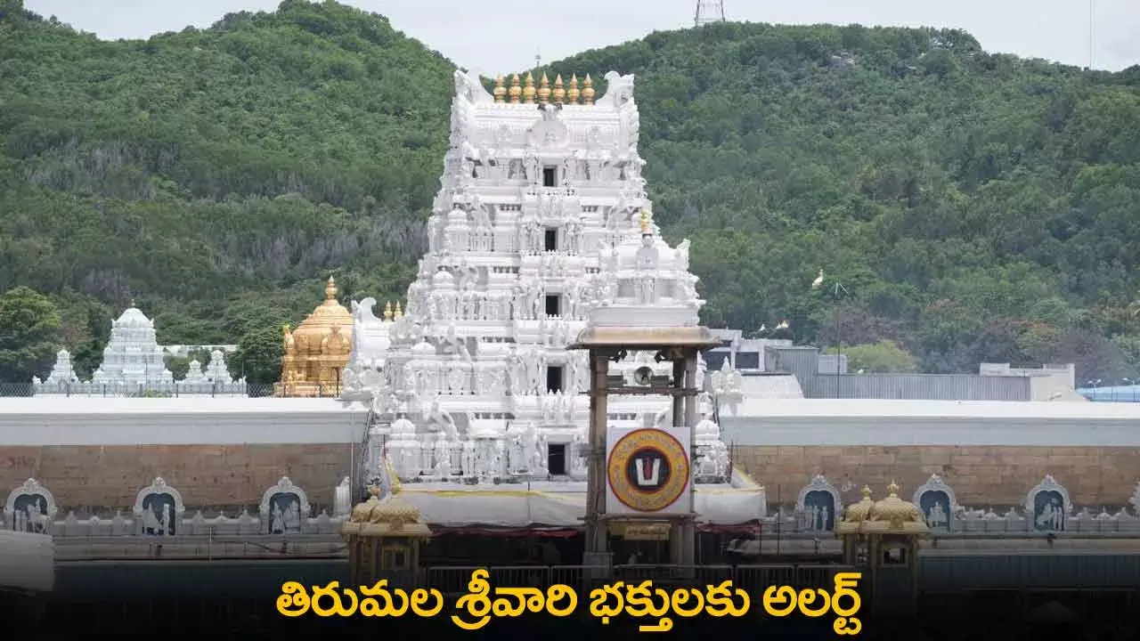 TTD : తిరుమల శ్రీవారి భక్తులకు అలర్ట్