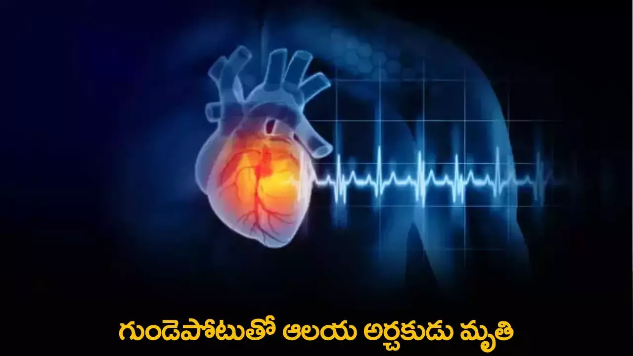 Heart Attack : గుండెపోటుతో ఆలయ అర్చకుడు మృతి