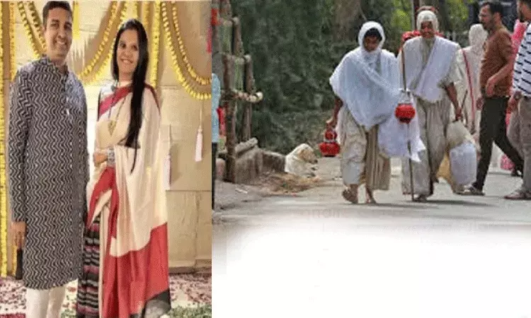 సంపాదించిన రూ.200 కోట్లను విరాళంగా ఇచ్చి.. సన్యాసం స్వీకరించిన జంట సంపాదించిన రూ.200 కోట్లను విరాళంగా ఇచ్చి.. సన్యాసం స్వీకరించిన జంట