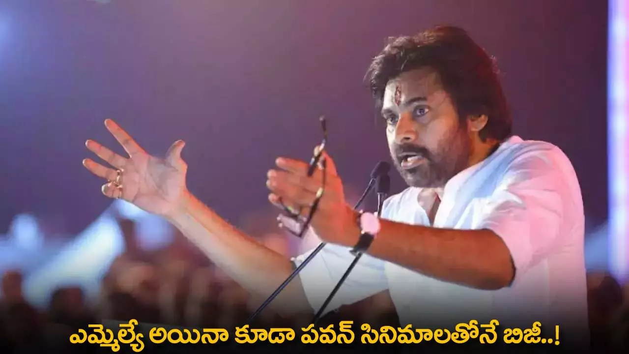 AP : ఎమ్మెల్యే అయినా కూడా పవన్ సినిమాలతోనే బిజీ..! AP : ఎమ్మెల్యే అయినా కూడా పవన్ సినిమాలతోనే బిజీ..!