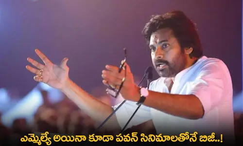 AP : ఎమ్మెల్యే అయినా కూడా పవన్ సినిమాలతోనే బిజీ..! AP : ఎమ్మెల్యే అయినా కూడా పవన్ సినిమాలతోనే బిజీ..!