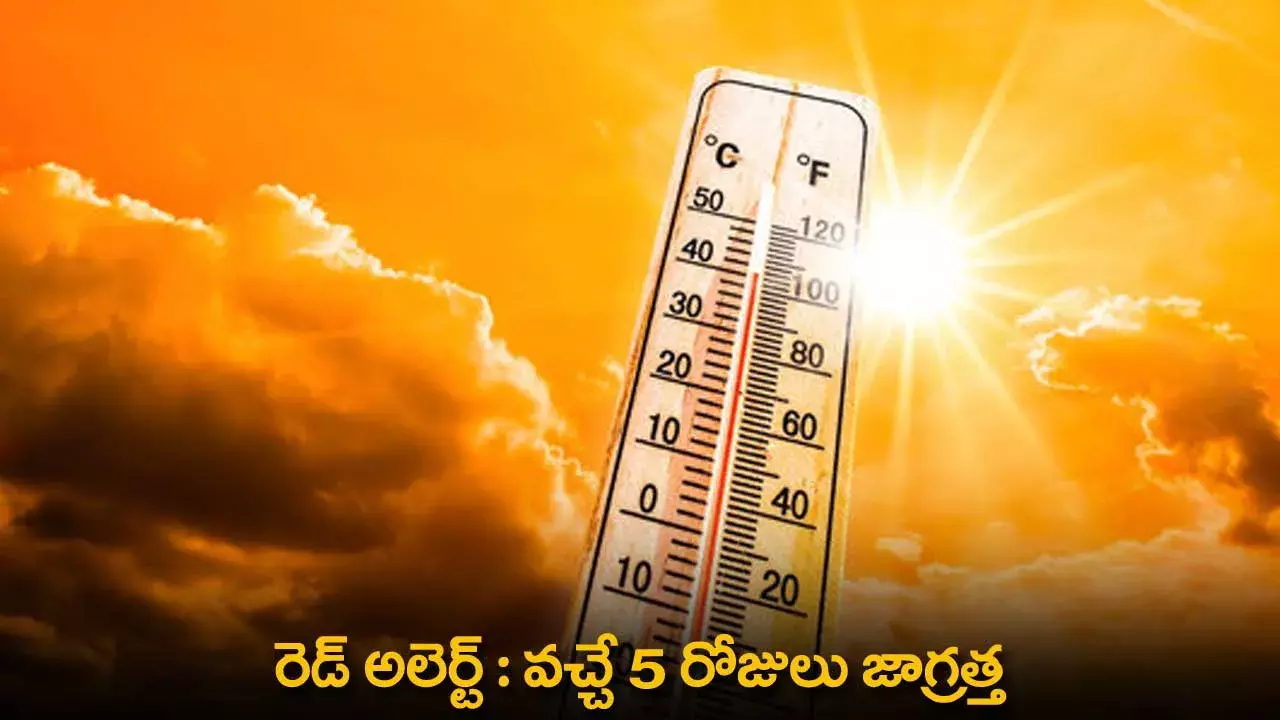 Red Alert : వచ్చే 5 రోజులు జాగ్రత్త. Red Alert : వచ్చే 5 రోజులు జాగ్రత్త.