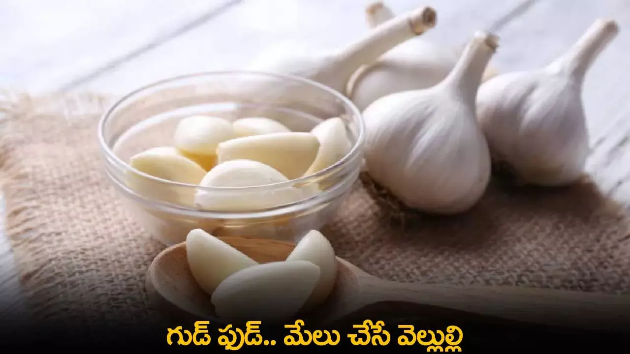 Garlic : గుడ్ ఫుడ్.. మేలు చేసే వెల్లుల్లి Garlic : గుడ్ ఫుడ్.. మేలు చేసే వెల్లుల్లి