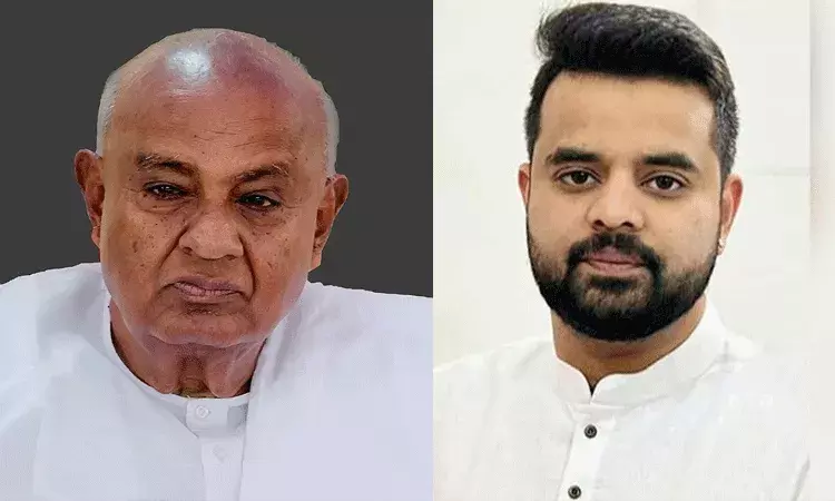 మాజీ ప్రధాని దేవెగౌడ మనవడిపై లైంగిక వేధింపుల ఆరోపణలు.. సస్పెండ్ చేసిన జనతాదళ్ కోర్ కమిటీ మాజీ ప్రధాని దేవెగౌడ మనవడిపై లైంగిక వేధింపుల ఆరోపణలు.. సస్పెండ్ చేసిన జనతాదళ్ కోర్ కమిటీ