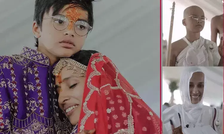 జైన సన్యాసులుగా మారిన బెంగళూరు వ్యాపారవేత్త భార్య, కొడుకు