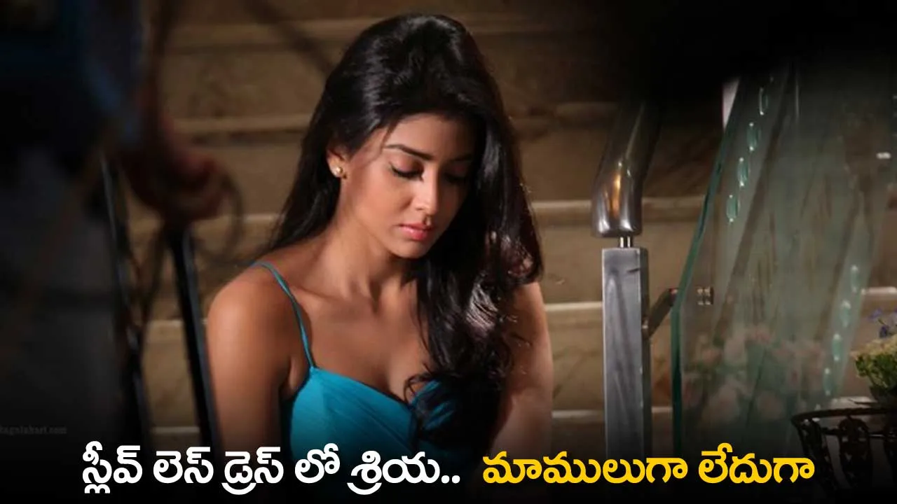 Shriya : స్లీవ్ లెస్ డ్రెస్ లో శ్రియ..  మాములుగా లేదుగా Shriya : స్లీవ్ లెస్ డ్రెస్ లో శ్రియ..  మాములుగా లేదుగా