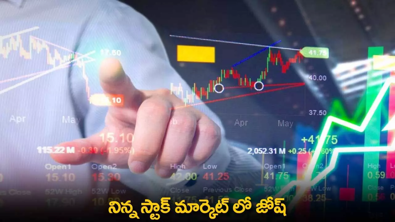 Stock Market : నిన్న స్టాక్ మార్కెట్ లో జోష్ Stock Market : నిన్న స్టాక్ మార్కెట్ లో జోష్
