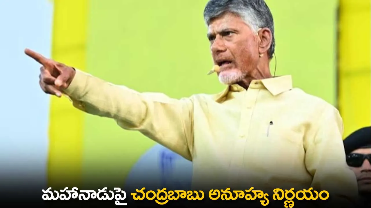 AP : మహానాడుపై చంద్రబాబు అనూహ్య నిర్ణయం AP : మహానాడుపై చంద్రబాబు అనూహ్య నిర్ణయం