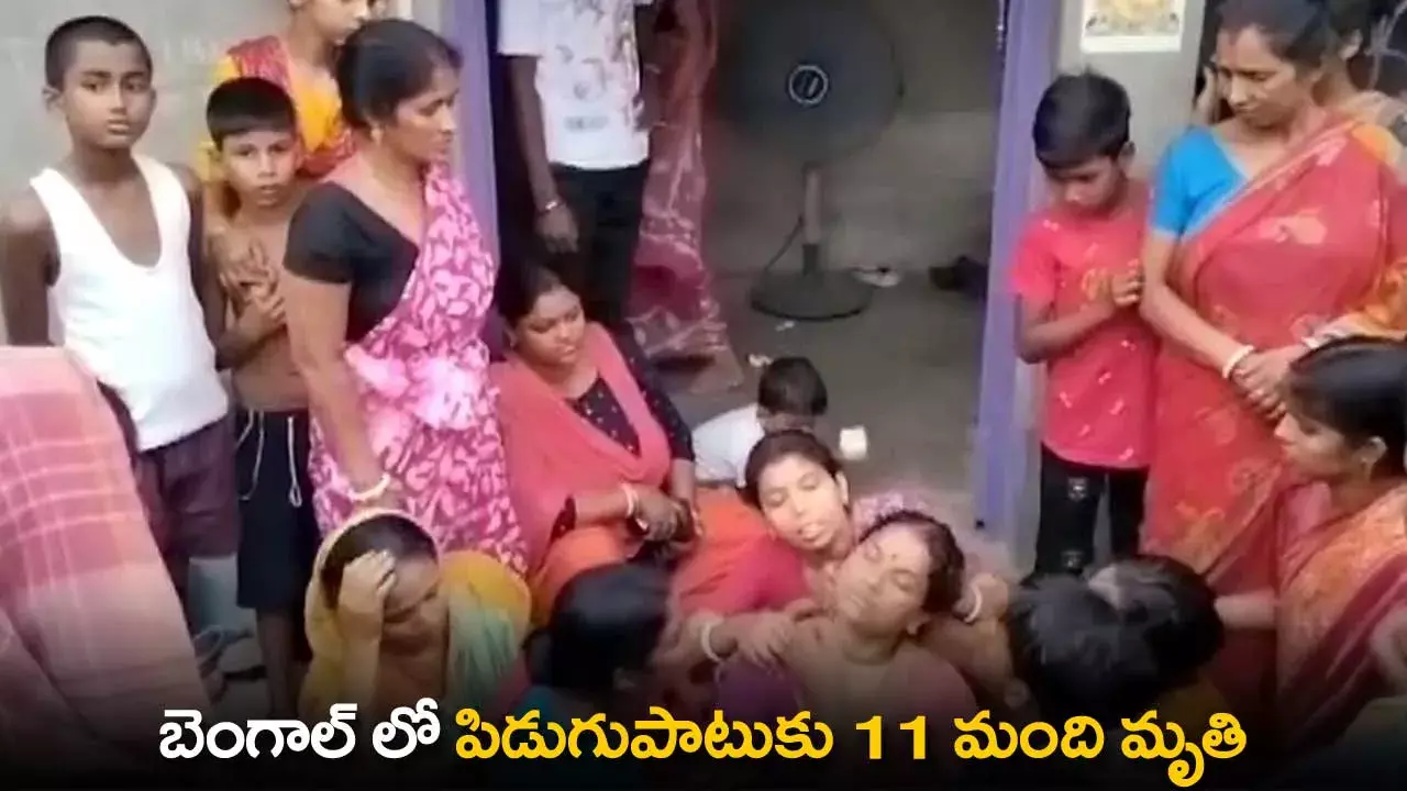 Thunderbolt : బెంగాల్ లో పిడుగుపాటుకు 11 మంది మృతి Thunderbolt : బెంగాల్ లో పిడుగుపాటుకు 11 మంది మృతి