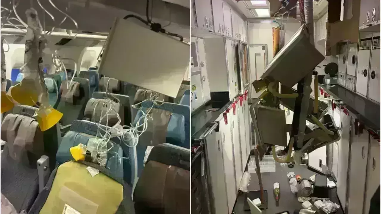 Singapore Airlines: విమానంలో భారీ కుదుపులు , హడలెత్తిపోయిన ప్యాసింజర్స్ Singapore Airlines: విమానంలో భారీ కుదుపులు , హడలెత్తిపోయిన ప్యాసింజర్స్